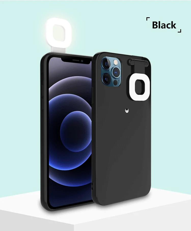  Для iPhone селфи кольцевая лампа вспышка заполняющий светодиодный свет чехол для телефона TIKTOK iPhone12