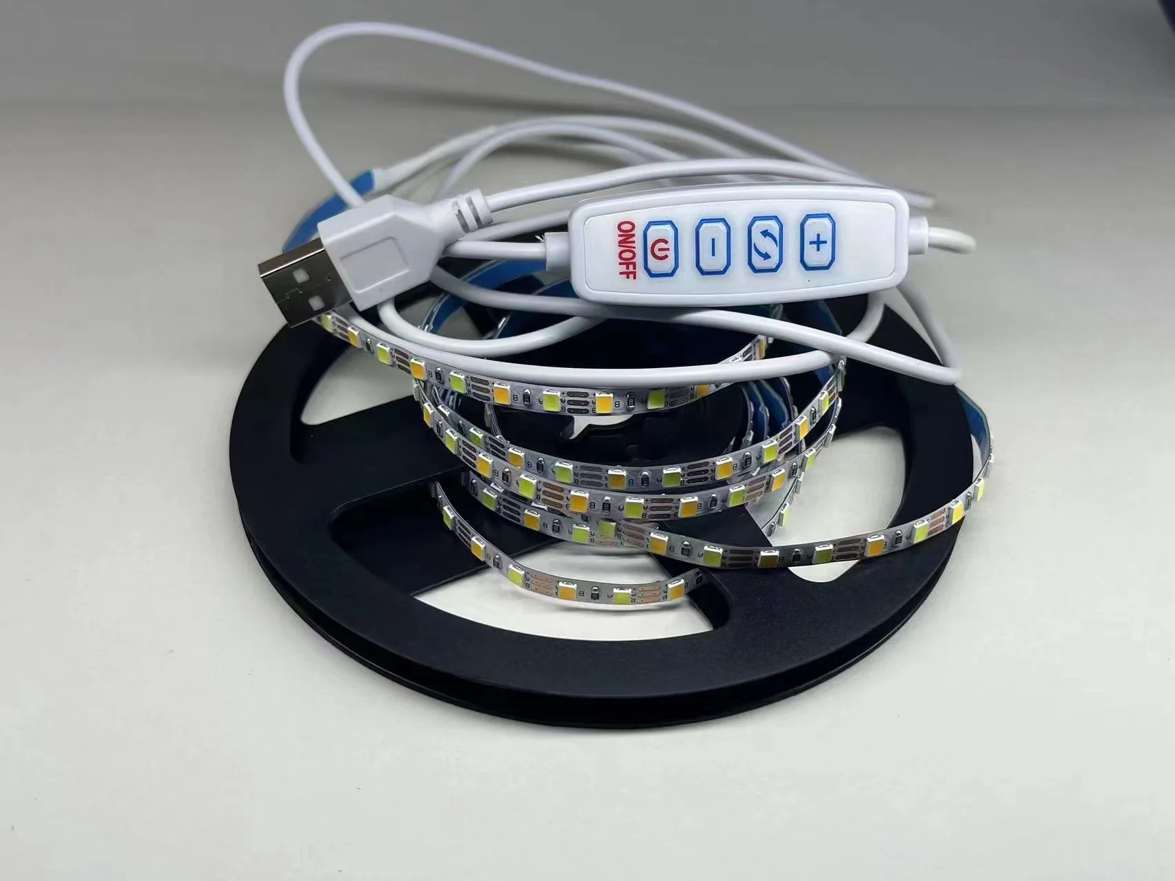 5V USB dual colour decorative photo frame led self-adhesive soft strip ins crafts toys bare board background ambient light strip