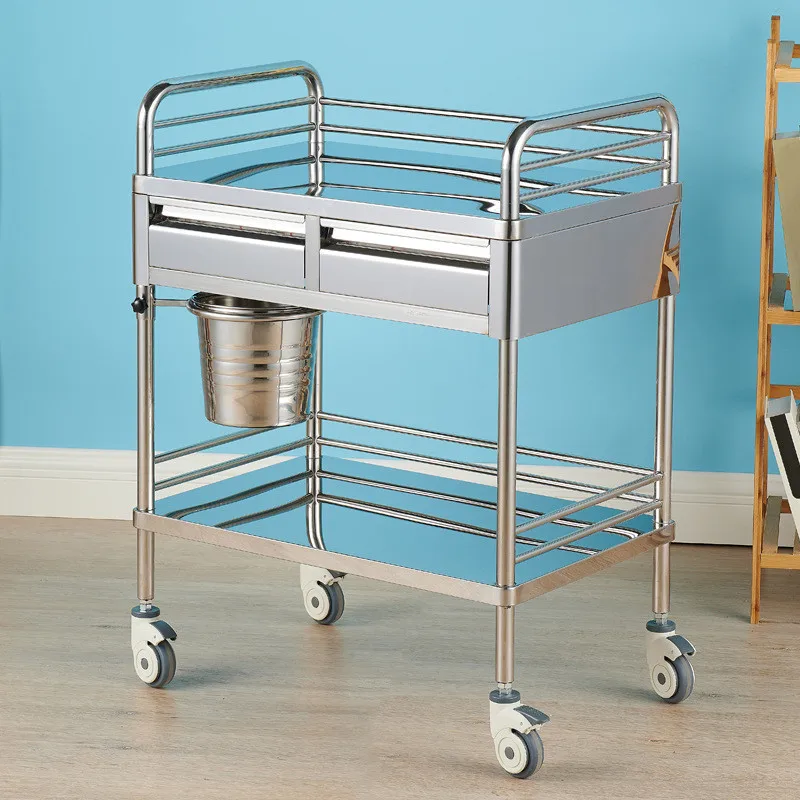 Медицинская тележка из АБС-пластика, тележка для переодевания, медицинская тележка из нержавеющей стали
