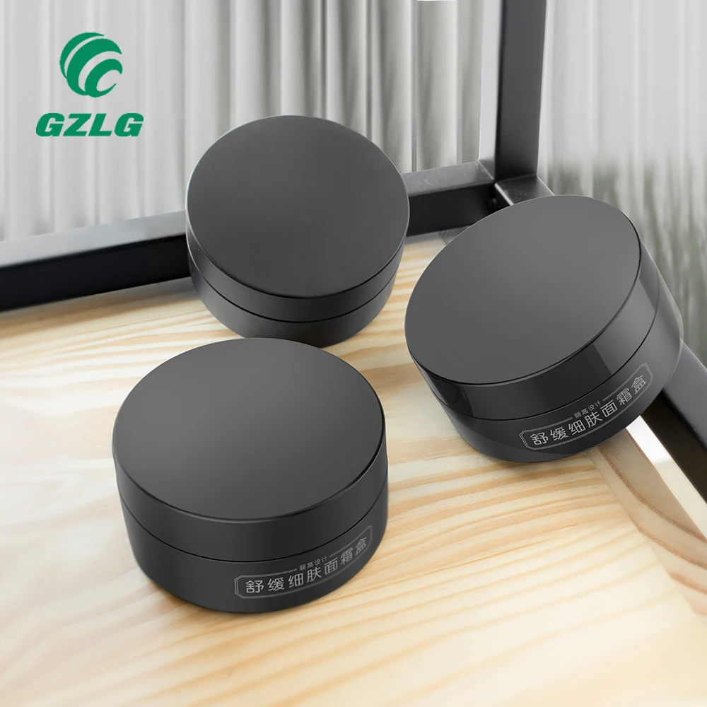 Custom  cream jar black in Cosmetic   body  jars eye boxes plastic for  cream jar