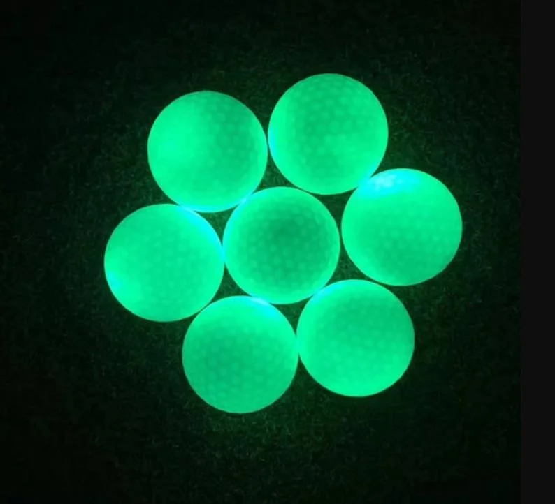 Golf Ball Glow night flyer Conformation luminous night Golf  With Logo glow in the dark golf balls