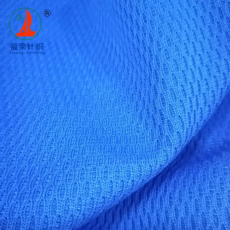 Oeko Tex Dry Fit Polyester Knit BirdEye Mesh Oval Hole Fabric Sports Fabric