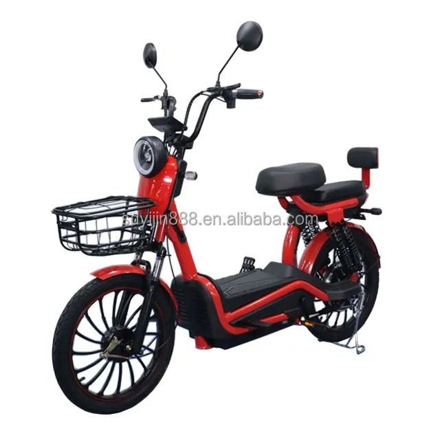 Fashionable 48V Electric Bicycle Electric Fast Speed 14 Inch Fat Tire Lightweight Steel Frame Electric Fast Bike