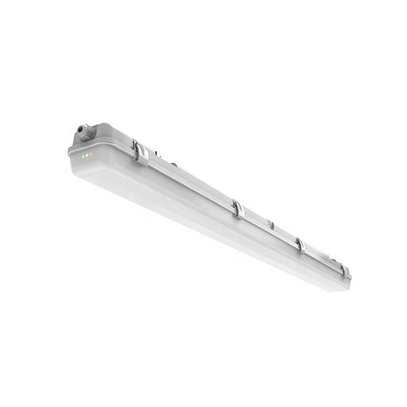 CE 36W rechargeable emergency double tube linear batten light led vapor fixture