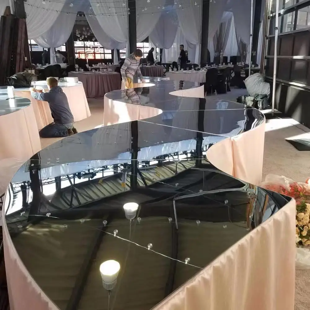 3mm acrylic mirror table top wedding