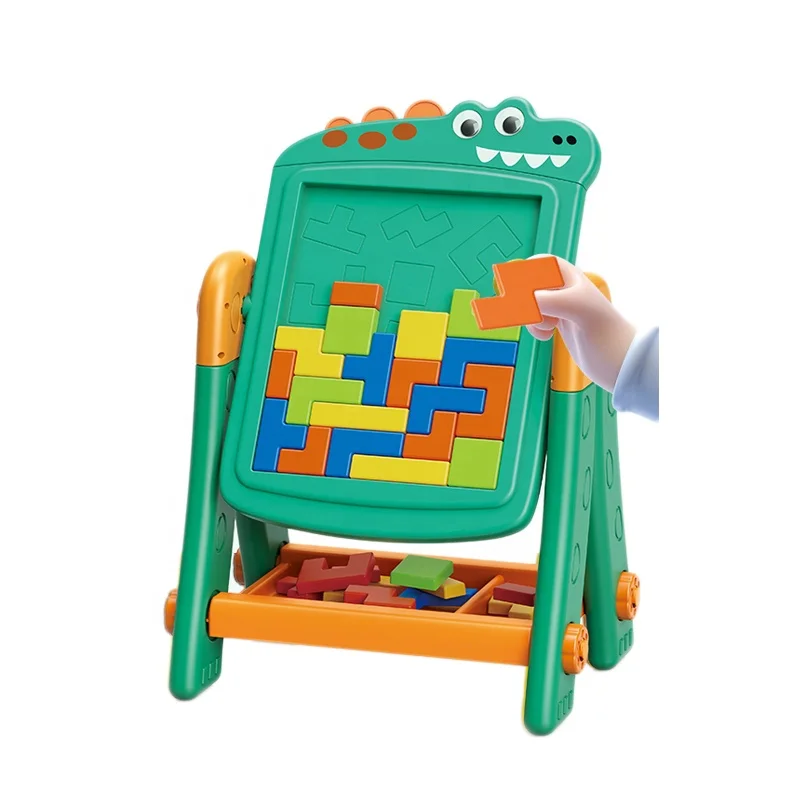 Children Exercise Brand Toy Multifunction Painting Toy Puzzle Game DIY Erasable Writing Drawing Table Game