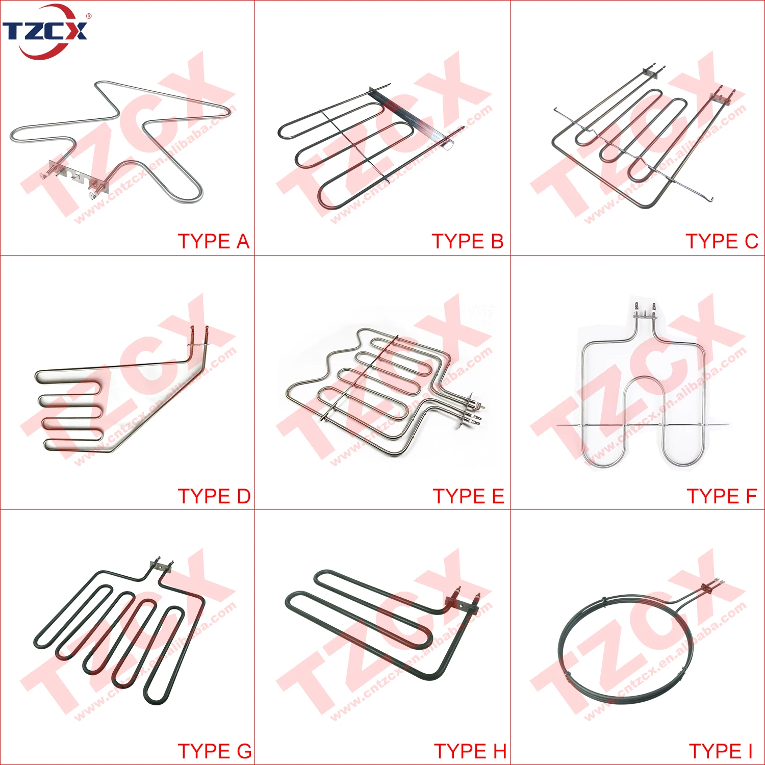 230V 1500W Portable Electric Tubular Heater Heating Element For BBQ
