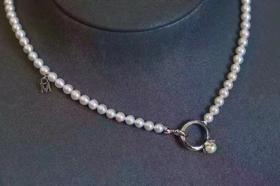 2024 custom 4-5mm real pearl necklace cheap women necklace price