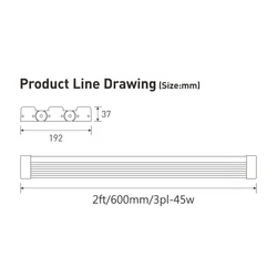 ETL CE Listed 45W 75W 90W 105W 150W 210W 130Lm/w Warehouse Industrial Aluminum Dimmable Fixtures Led Linear High Low Bay Light