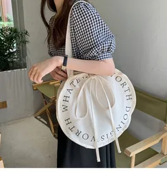 Customized Blank Canvas Bags,Unique Round Cheap Letter Tote Cotton Bags,High Quality Canvas Blank Tote Bag