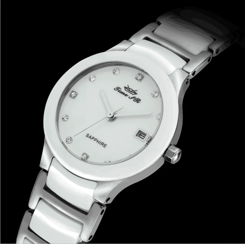Quartz metal strap ladies fancy watches