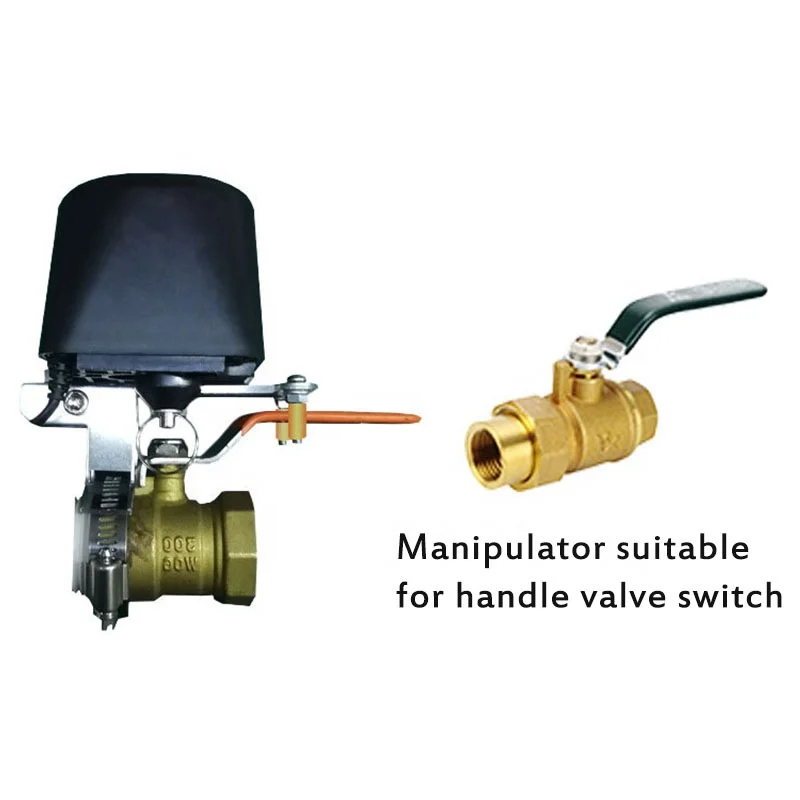 TUYA WiFi Smart Gas/Valve self defense Smart Home Automation Control Valve For Gas Via Smart Work With Alexa Google Assistant