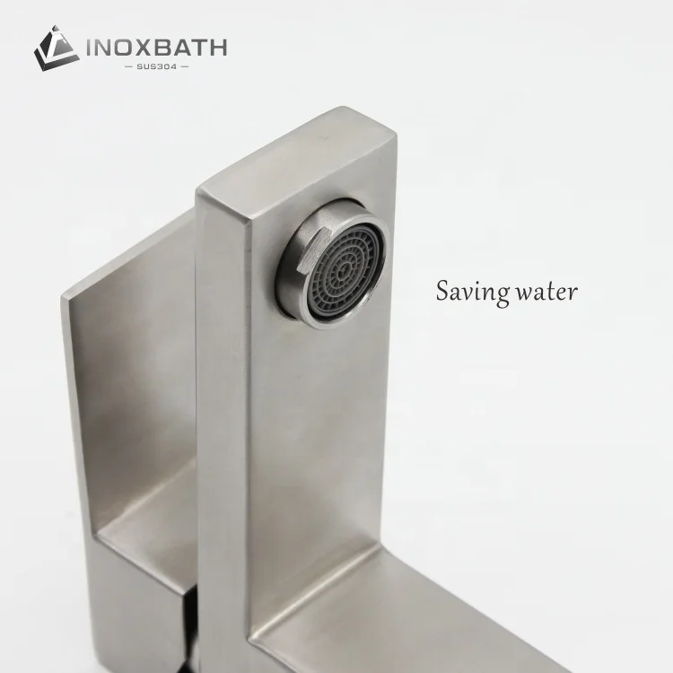 Square design stainless steel 304 above counter basin faucet bathroom wash hand basin mixer tap