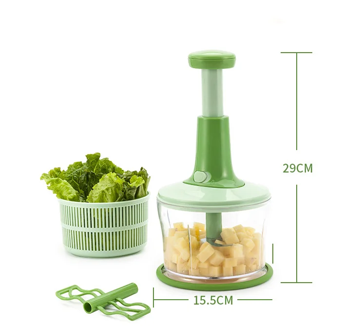 Household Manual Meat Grinder Hand Shake Crusher Blender Baby Food Vegetable Processor Small Cooking Machine