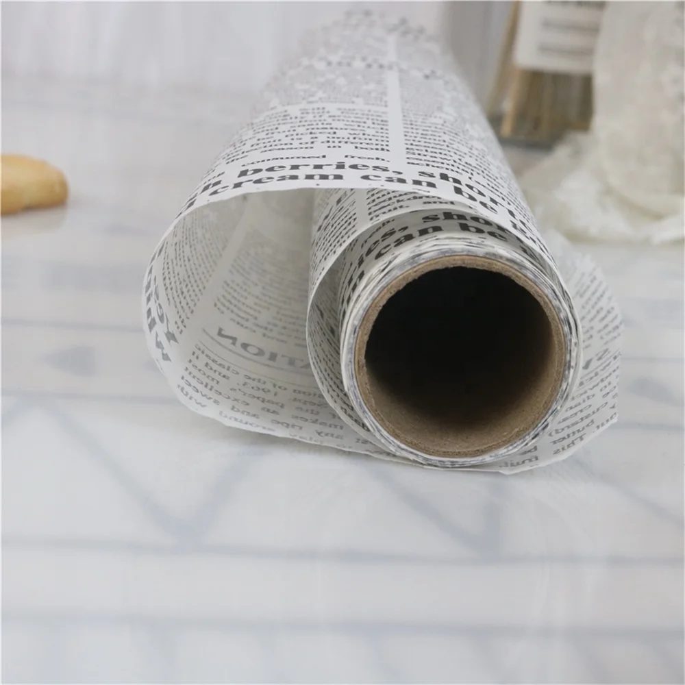 Custom Pattern Printed dessert and candy Twisting Wax coated Paper