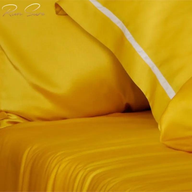 
Real 100 pillow case and bed sheet oekotex silk beauty bed cover silk bedding set children 