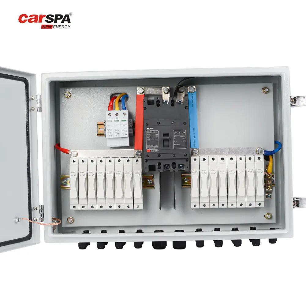 Новый дизайн IP65 пользовательский PV комбайнер коробка 2 4 6 8 12 24 в 1 2-24 струны DC для солнечной панели