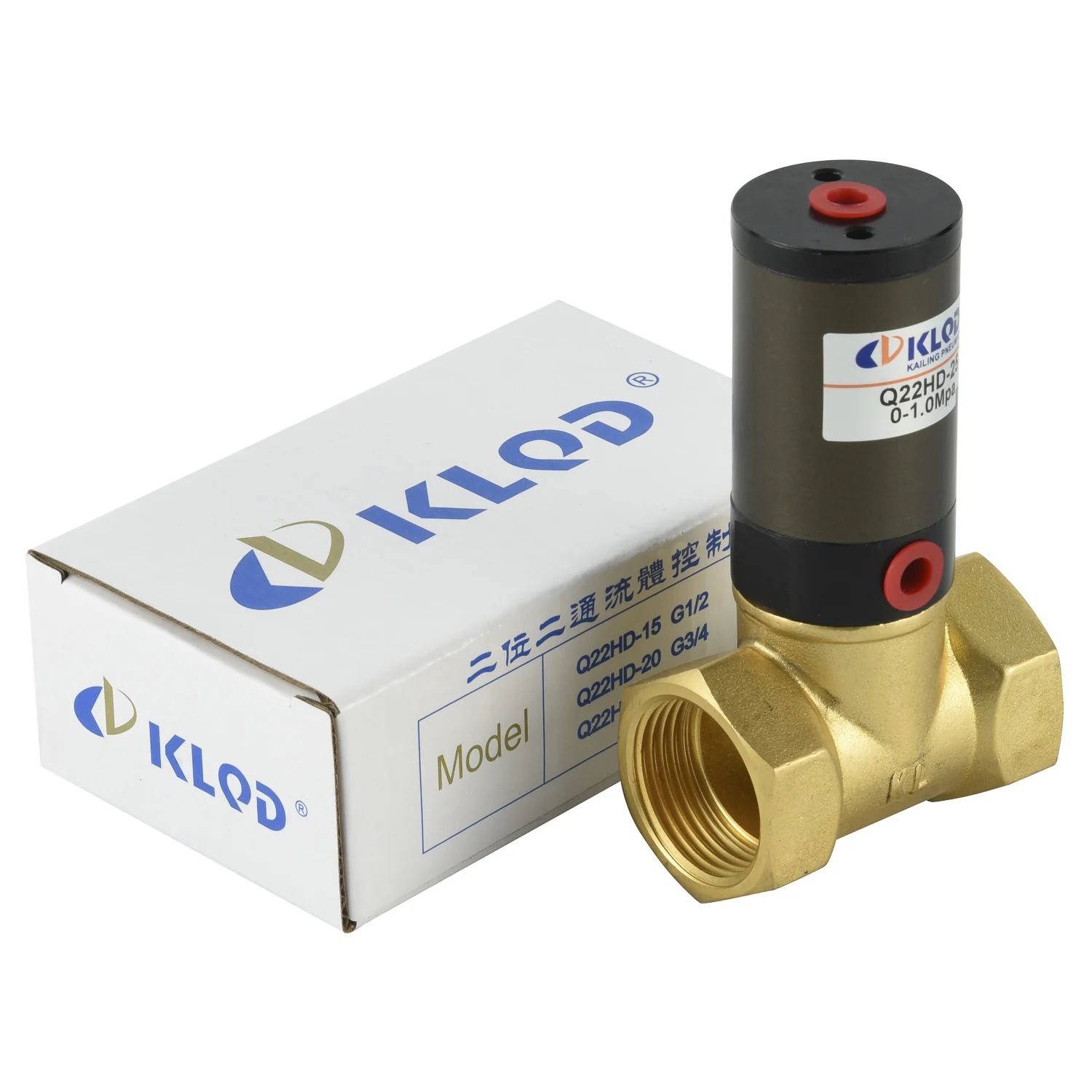 The Most Popular Zhejiang Kailing Pneumatic Piston For Neutral Liquid And Gaseous Q22HD-25 Valves