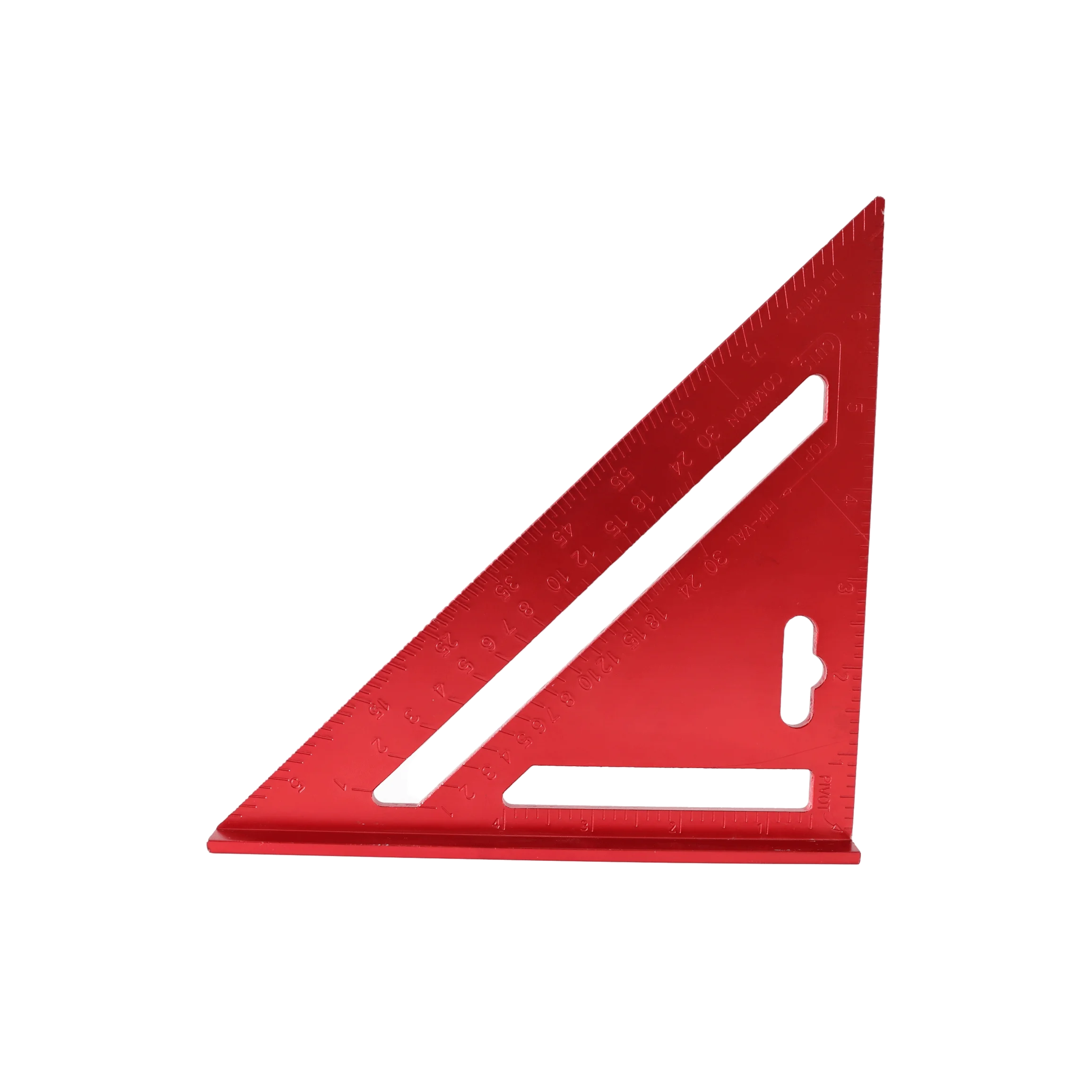 7inch 12inch Aluminum Alloy Metric Triangle Square Ruler For Woodworking Speed Square Angle Protractor Measuring Tools