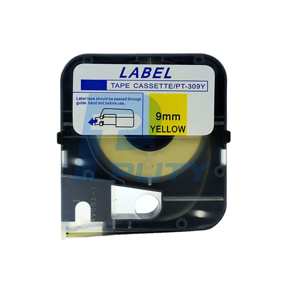 PUTY 9 мм совместимый белый Макс этикетка LM-TP309Y для макс трубки маркировочная машина LM-370A LM-370E LM-380A LM-380E LM-390A