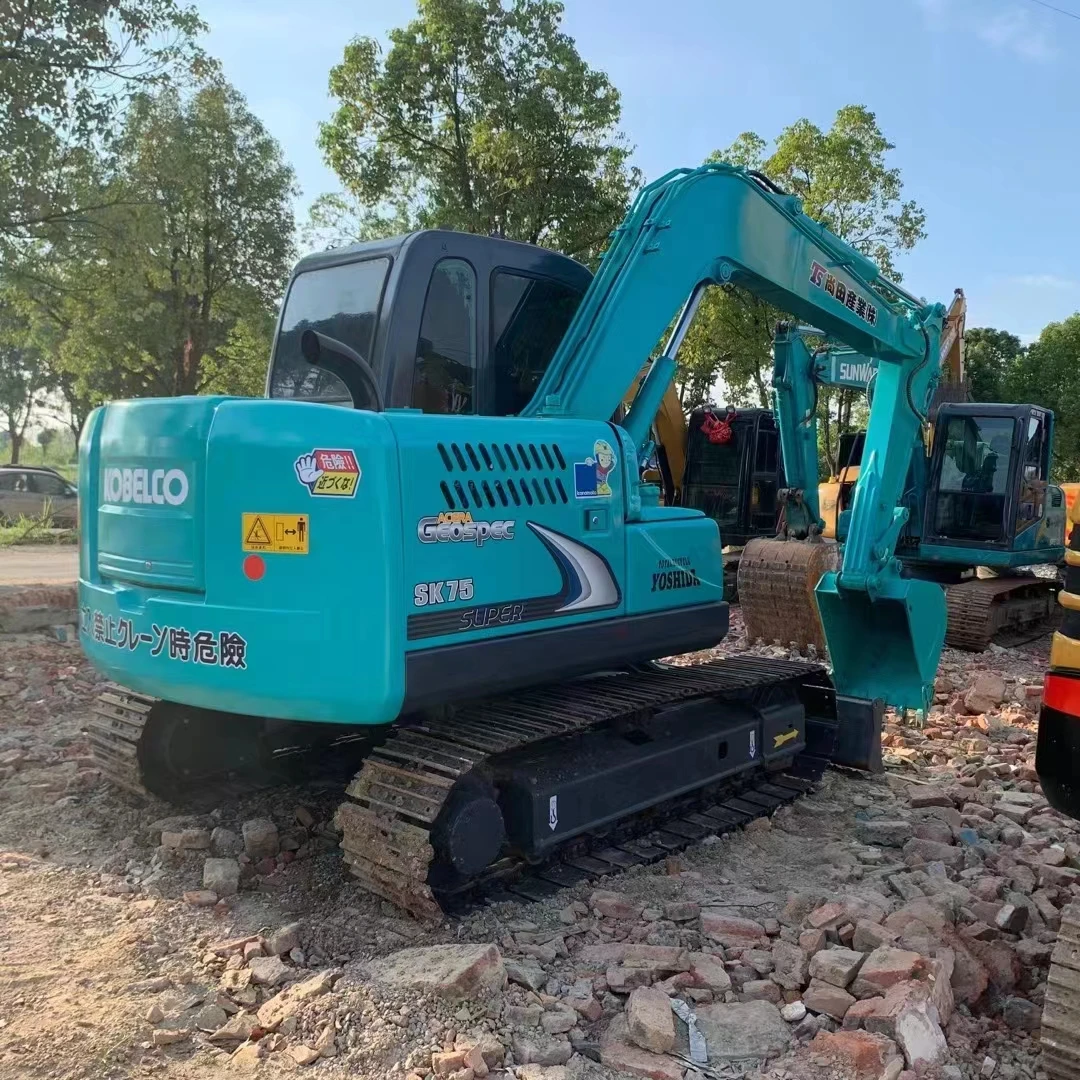 Лидер продаж подержанный экскаватор Sk 75 Kobelco по хорошей цене для продажи