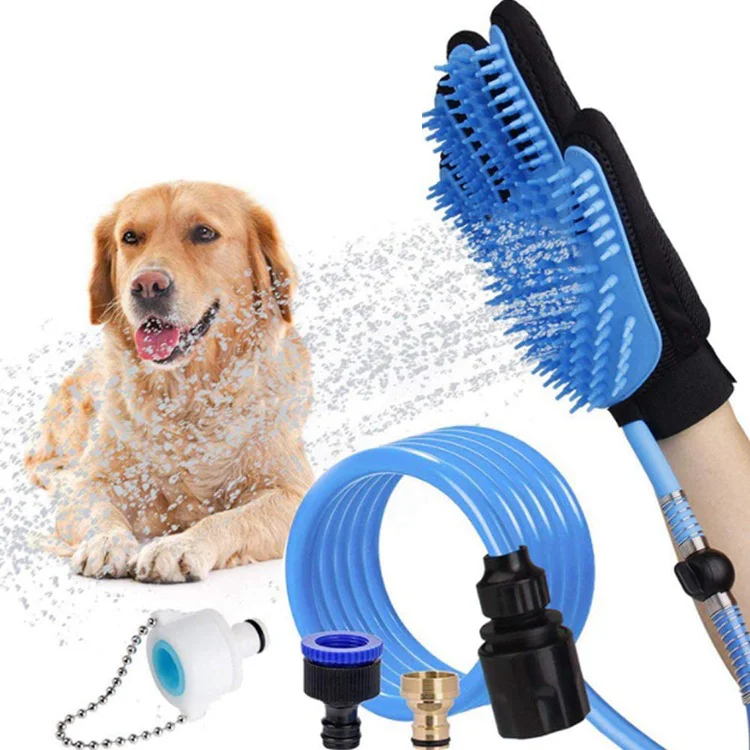 Лидер продаж на Amazon, можно взять АВТОМАТИЧЕСКИЕ перчатки для очистки водопроводной трубы с распылителем для собак и кошек