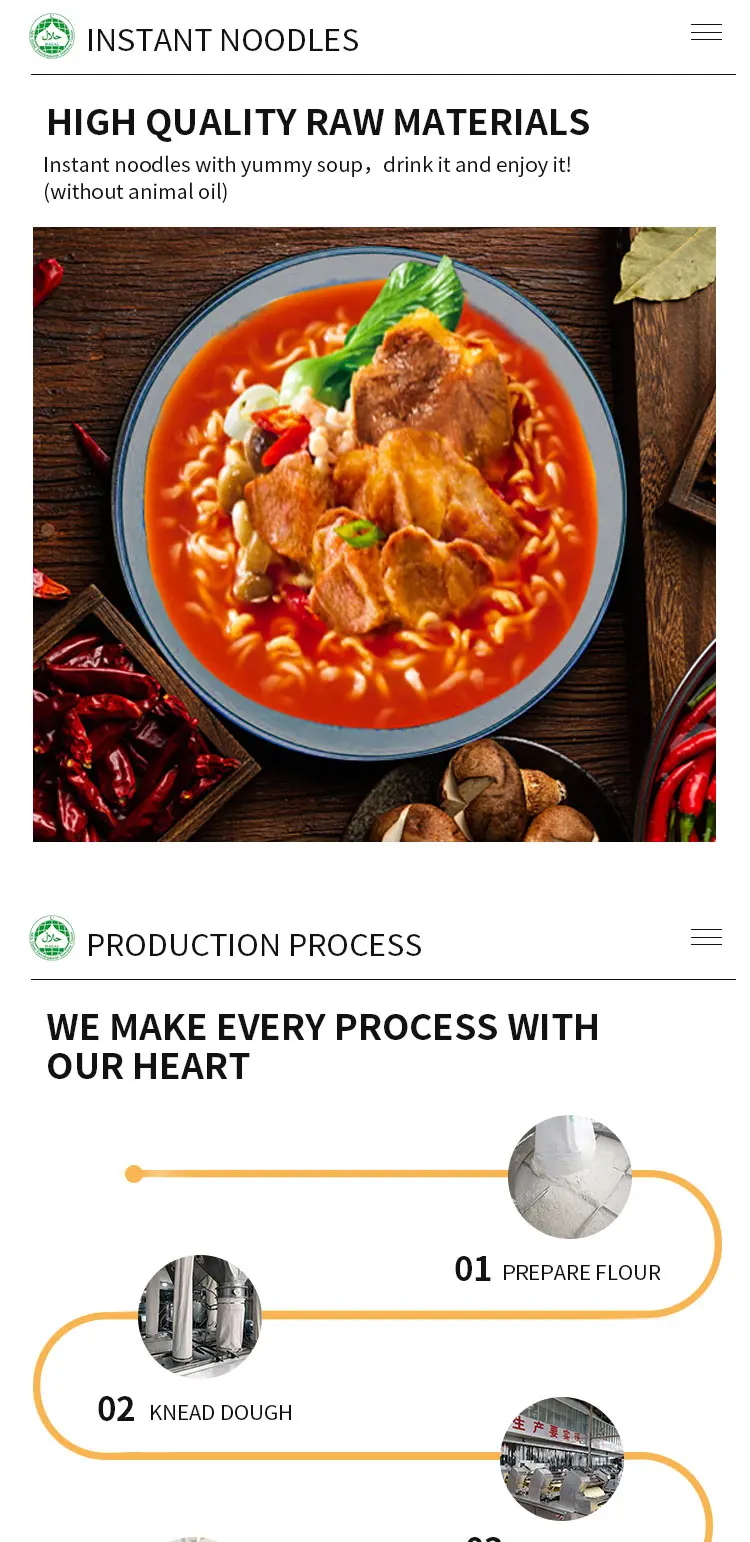 Instant Noodle Seasoning Halal Ramen Wholesale 30 Bags Beef Ramen