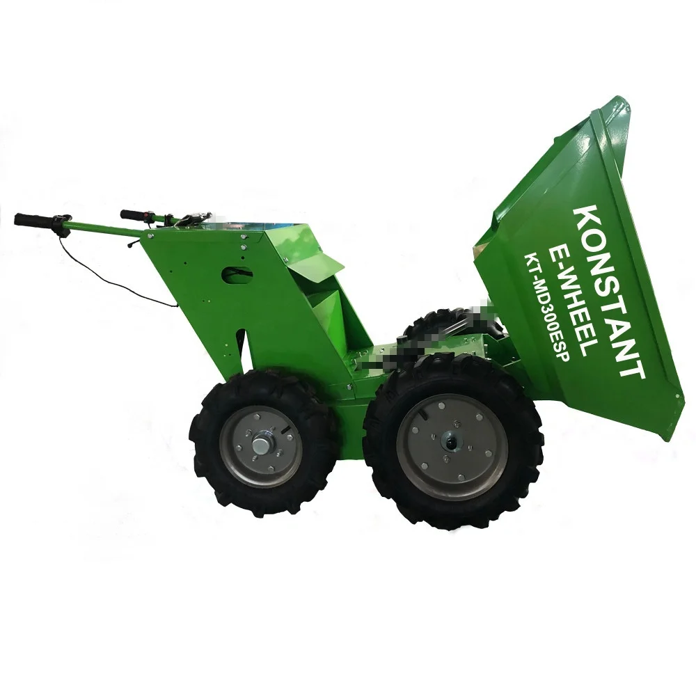 Electric  battery power mini dumper,rubber track dumper,mini transporter Garden Machinery Mini Dumper Self Loading wheel
