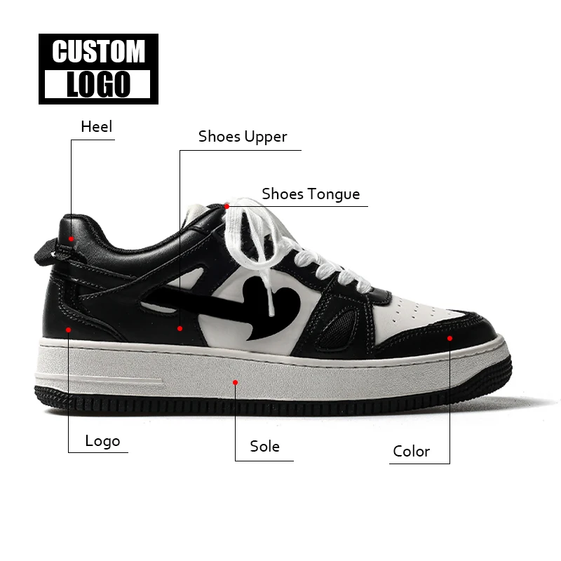 Designer Custom Manufacturer Factory Wholesale Customized Trainers Mens Walking Skateboarding Shoes Custom Sneakers
