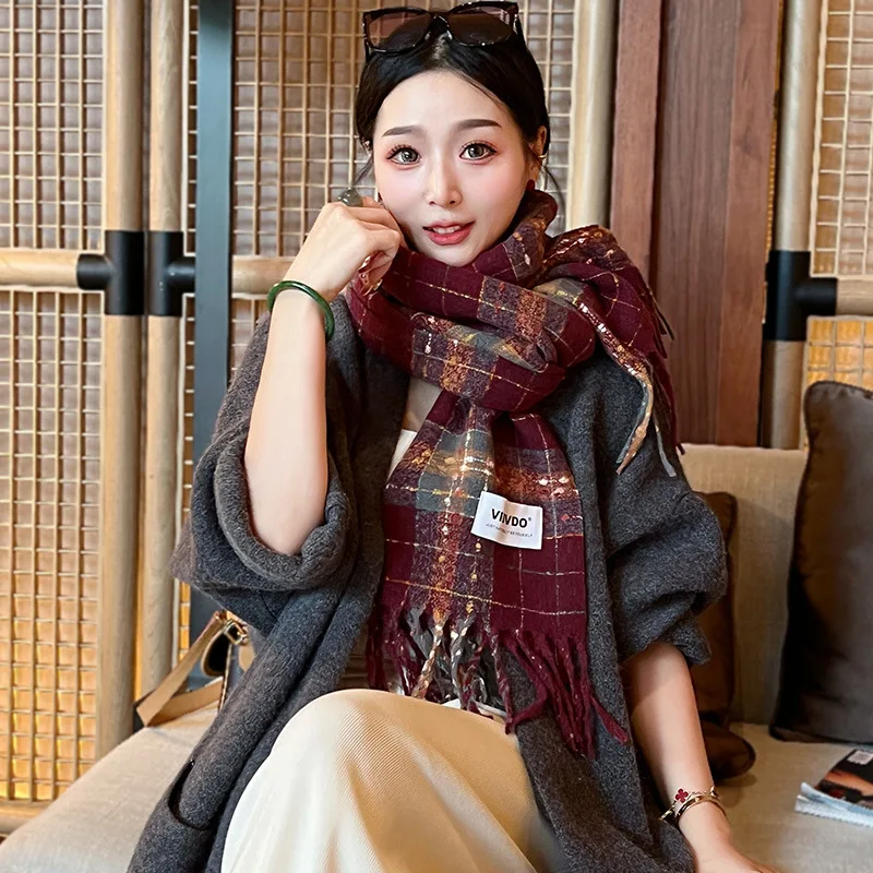 Wholesale Women Fashion Winter Warm Thick Scarf Korean Edition High Grade  Cashmere Women Scarf