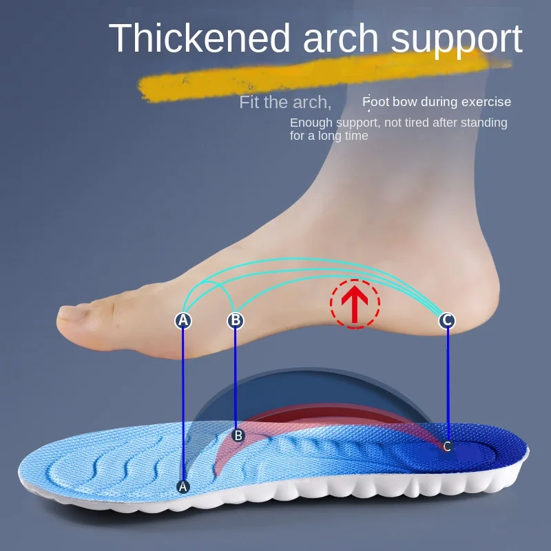 Relieve Foot Pain plantar insoles PU Breathable Insole Sport & comfort starter shoe insoles