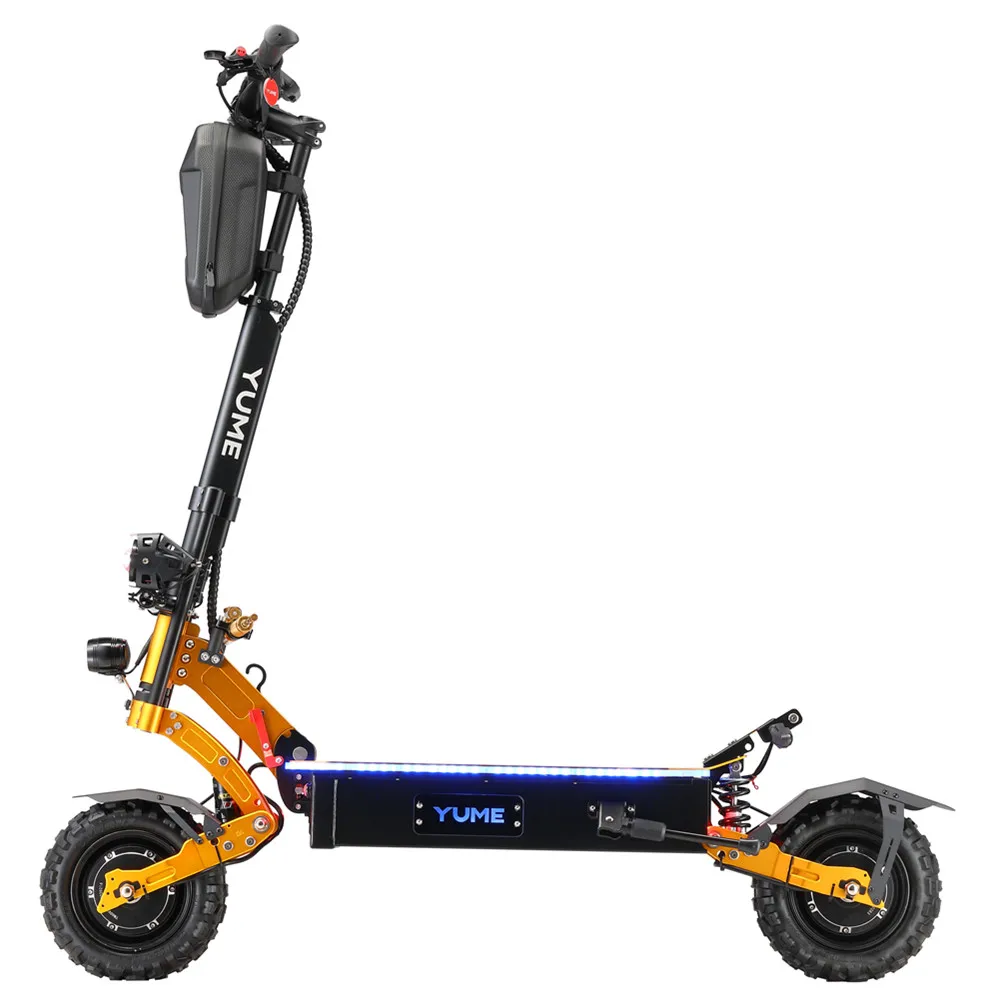 YUME big power 11 inch 60v 5600w dual motor  scooter electrica foldable two wheels electric adult scooter with damper