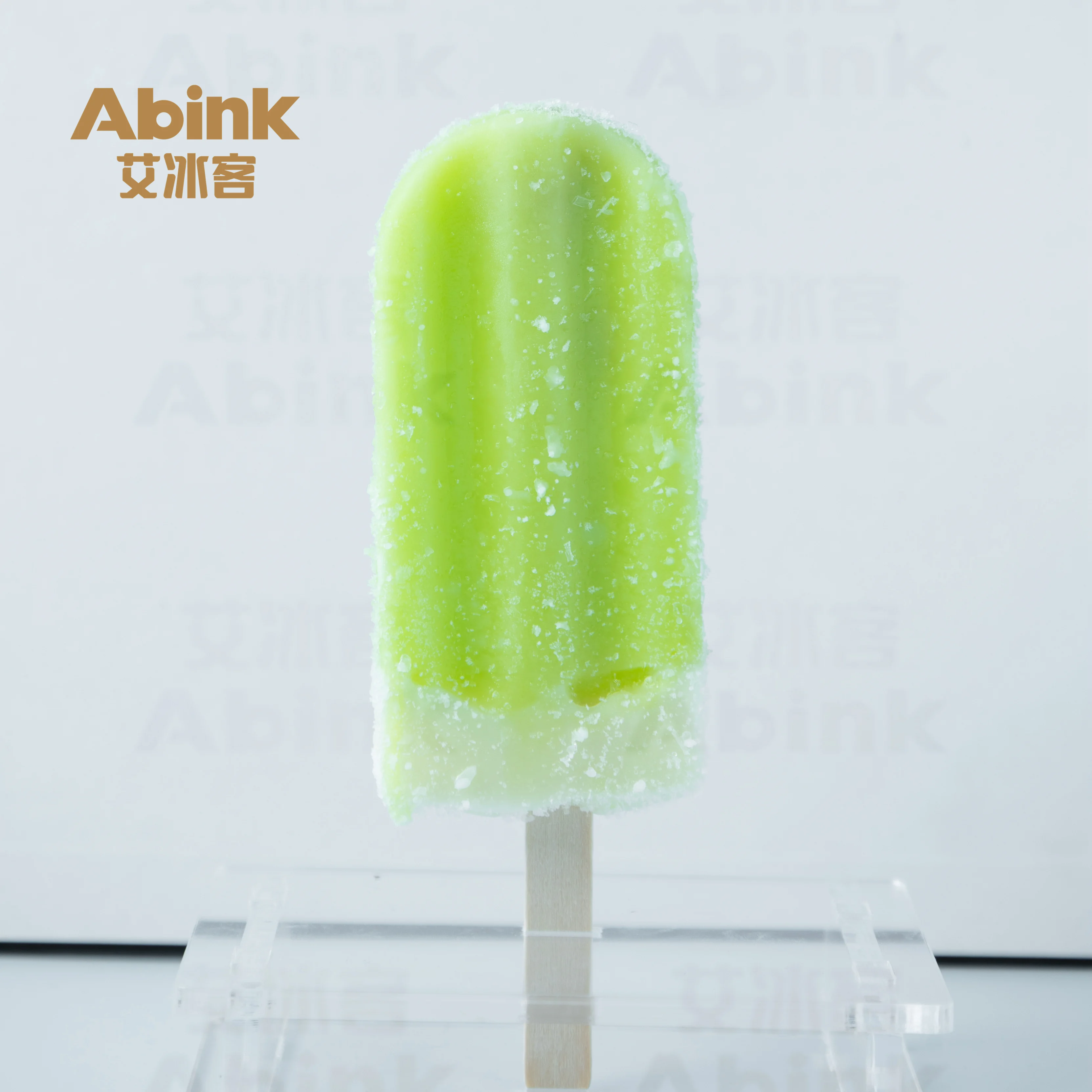 Abink Trending Milk Flavor Ice Cream Stick Packaged in a Confident Green Grape Crispy Chocolate Strawberry-Soft and Refreshing!