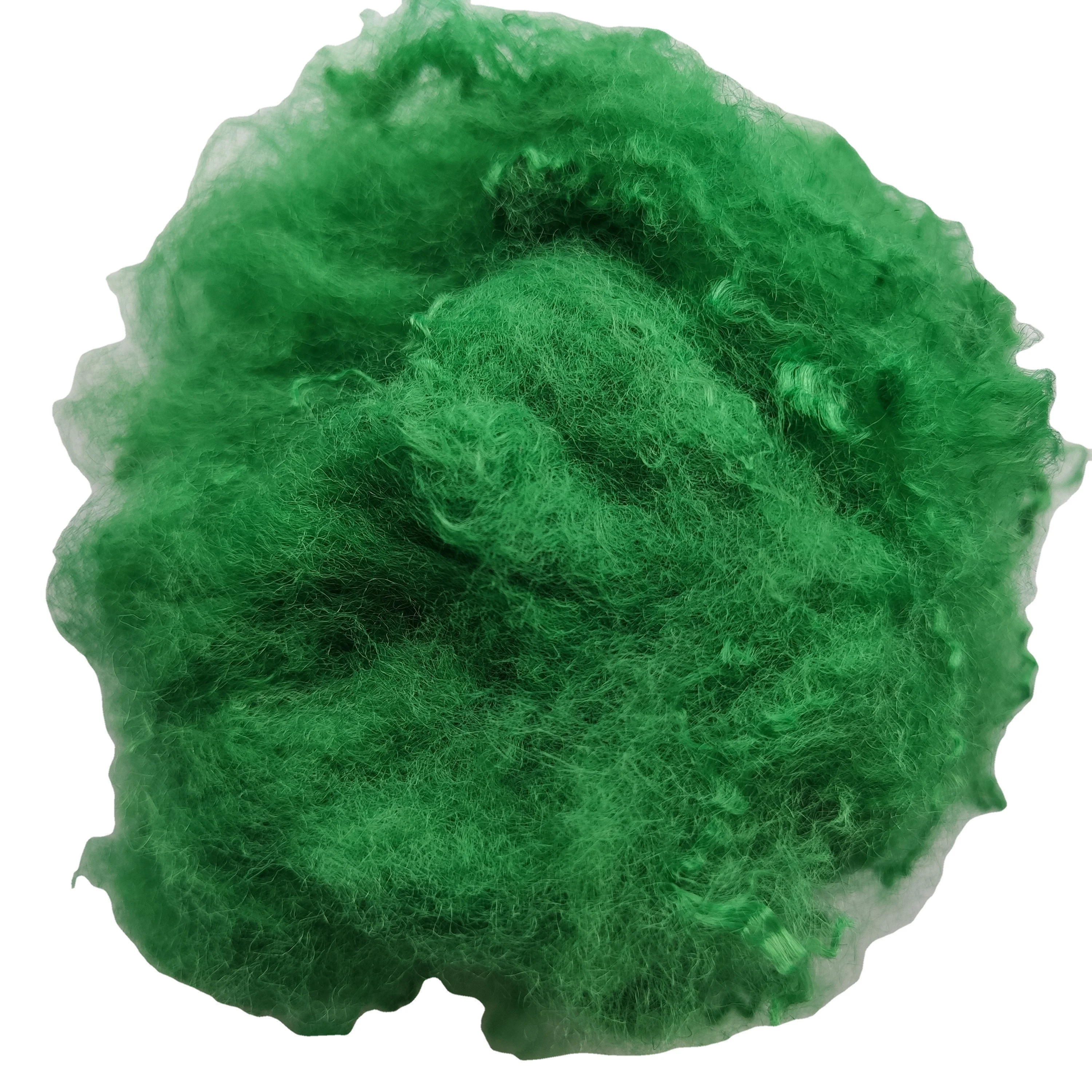 colored recycled polyester staple fiber with good price