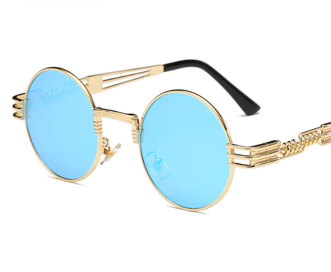 2022 8010 classic punk steam round fashion sunglasses USA sunshades sun glasses