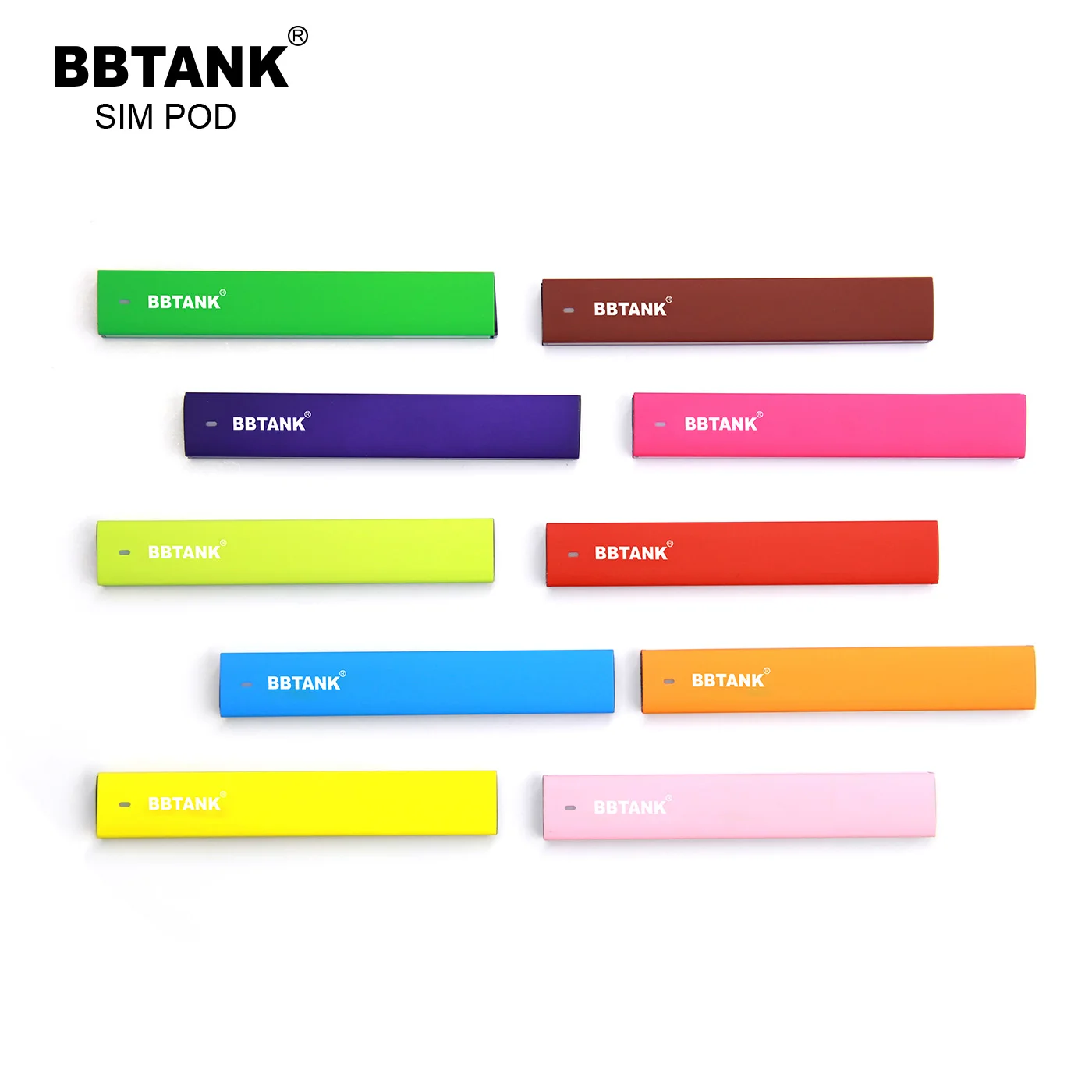 
BBTANK Sim Pod 1 ml 0.5 ml Empty Disposable vape pen pod 350 mah quick heating ceramic rosin vaporizer CBD oil 