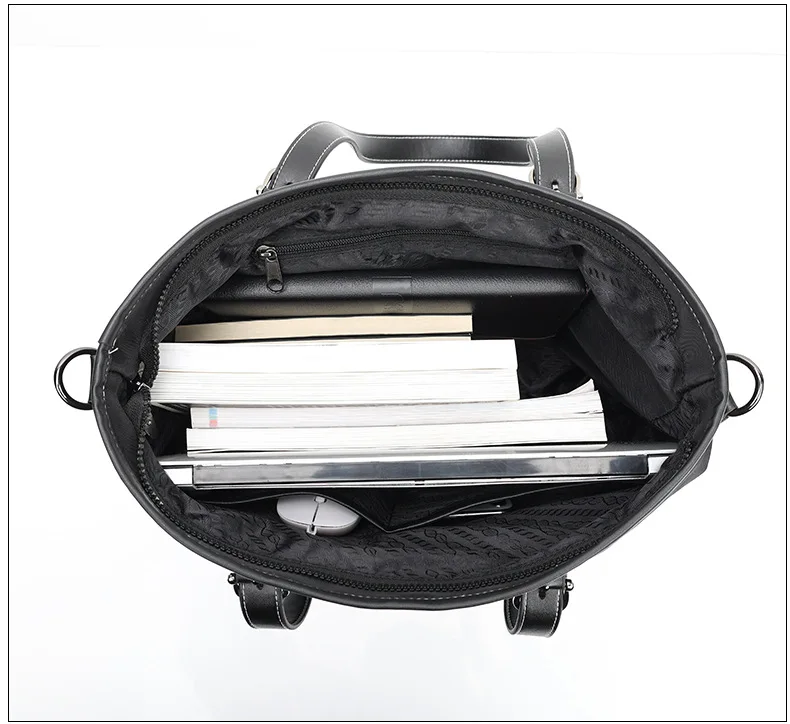 Factory customized logo Business Men Micro Leather Office Bag Man handbag Briefcase Laptop Bags Laptop Briefcase Bag New with 15