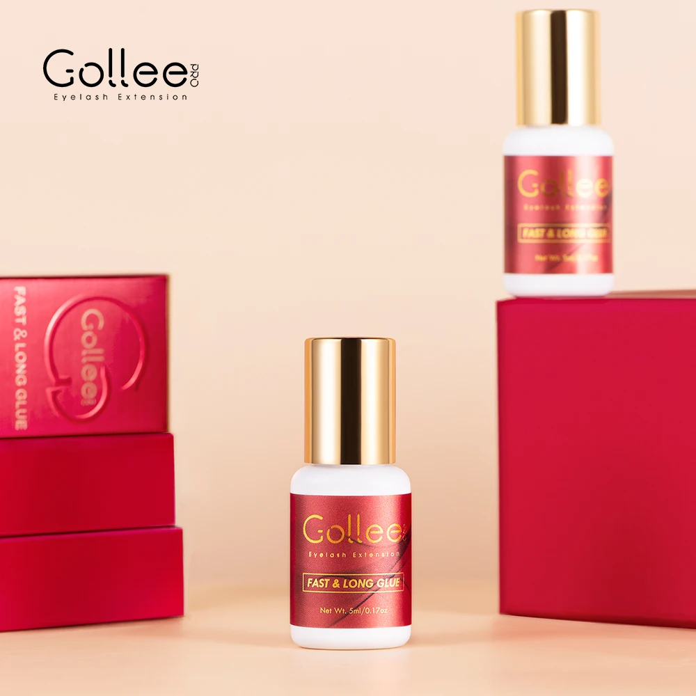 Gollee 1 Sec Drying Thin Viscosity for Both Volume Eyelash and Classic Japan Eyelash Extension Glue Eyelash Glue