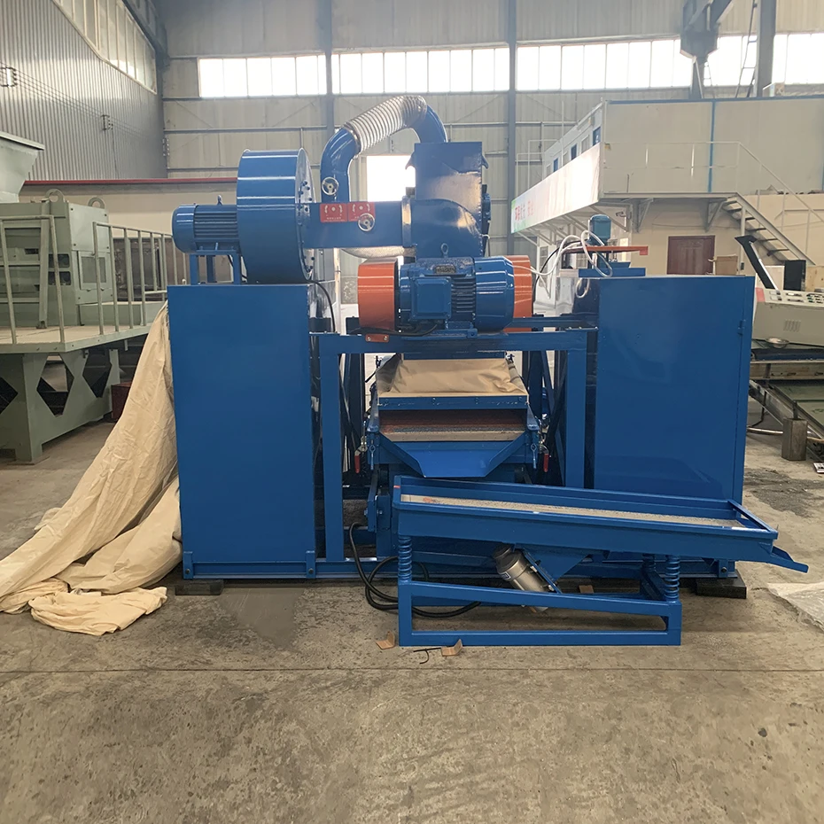 2024 New waste copper wire scrap copper cable wire scrap press machine waste tire steel wire waste copper cable stripper machine