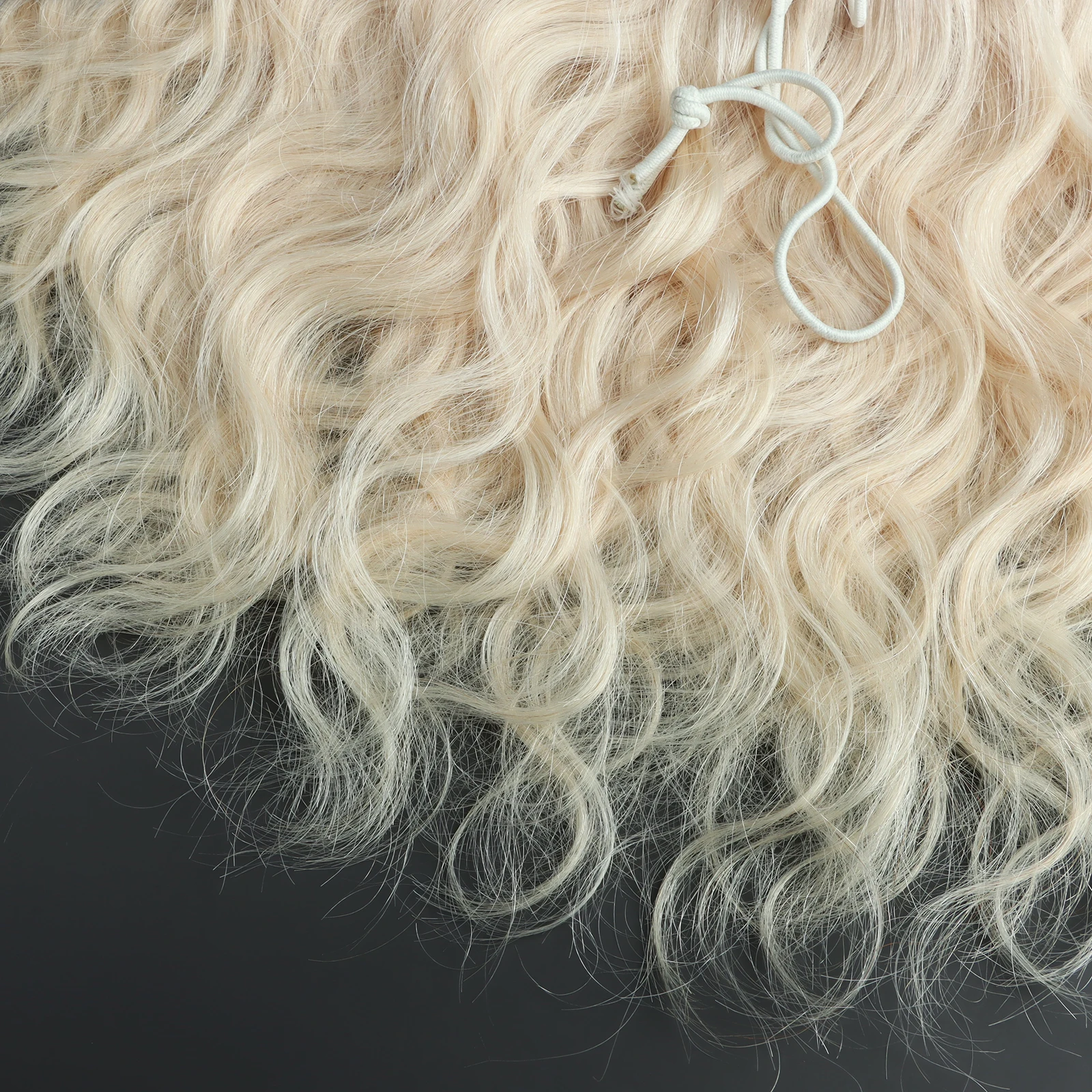 New Style ponytail raw human hair #60 double drawn virgin cuticle aligned drawstring ponytail extensions