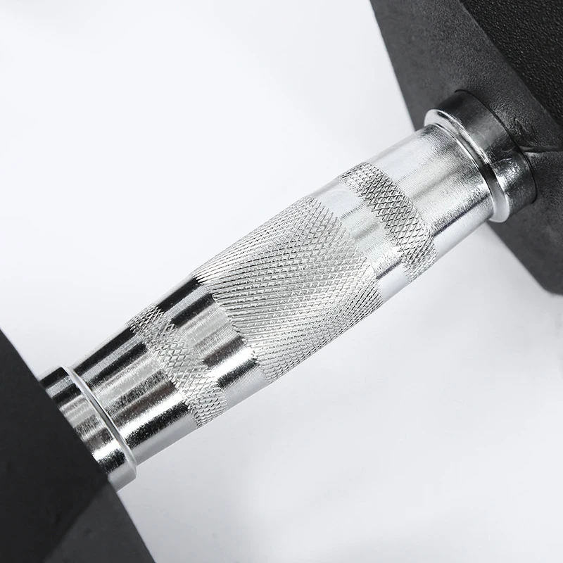 Небольшой минимальный заказ, высокое качество, унисекс, черный, с резиновым покрытием, для спортзала, съемная, 10 кг, набор гантелей, черный, для фитнеса, OEM-изображение