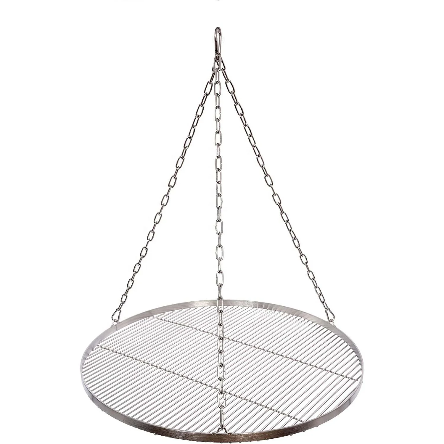 stainless steel  wire mesh grate round shape BBQ tripod grilling grate 50cm -100cm grill grate stainless steel