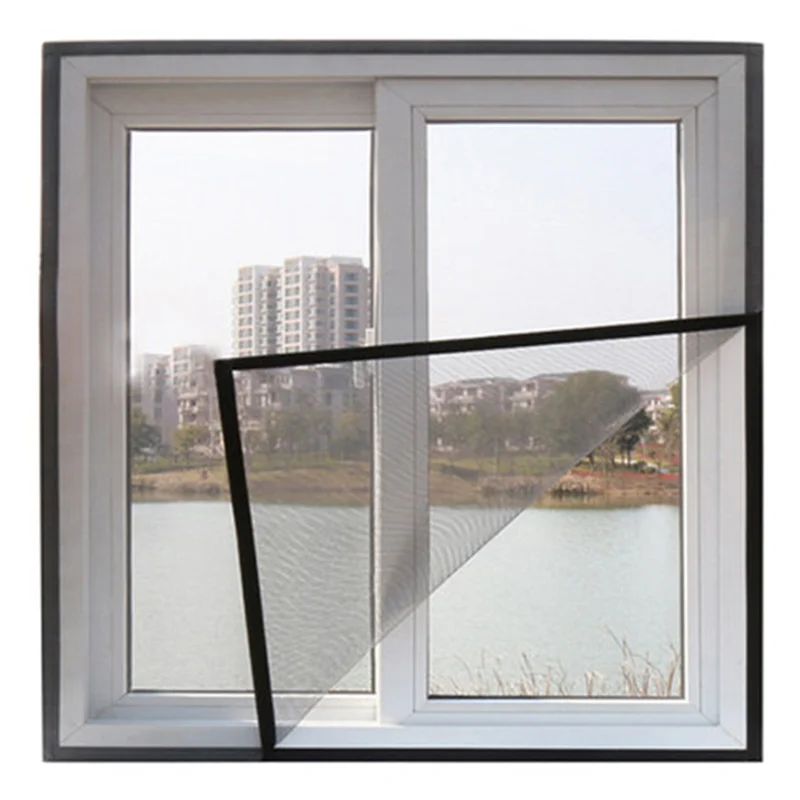 Professional Fiberglass New Indoor Insect Fly Mosquito Window Screen Curtain Anti Mosquito Net For Kitchen Window Home Protector