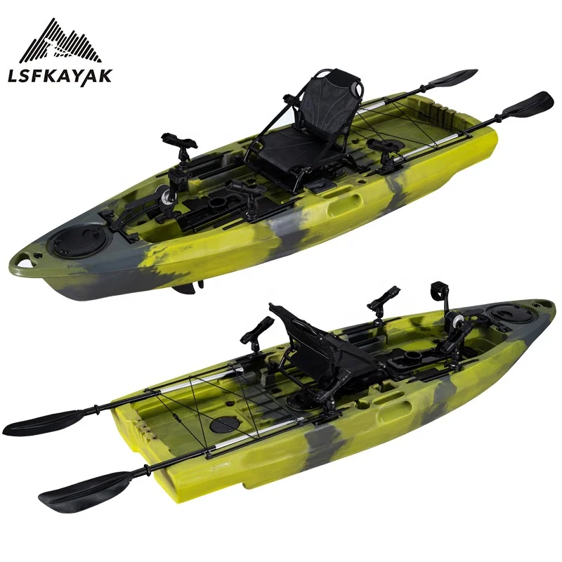 LSF Single Pedal kayak Color Customized Sit On Top Foot Pedal Kayak China With motor