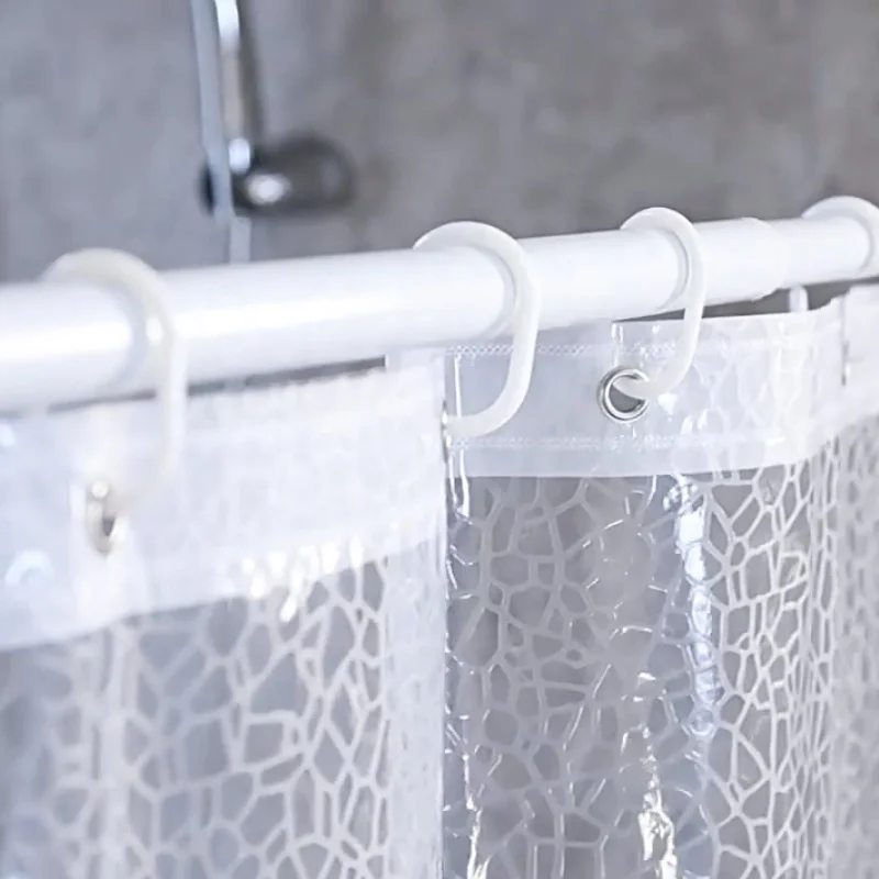 Low MOQ Factory Wholesale Weighted EVA Eco Bathroom Waterproof Shower Curtain Lining