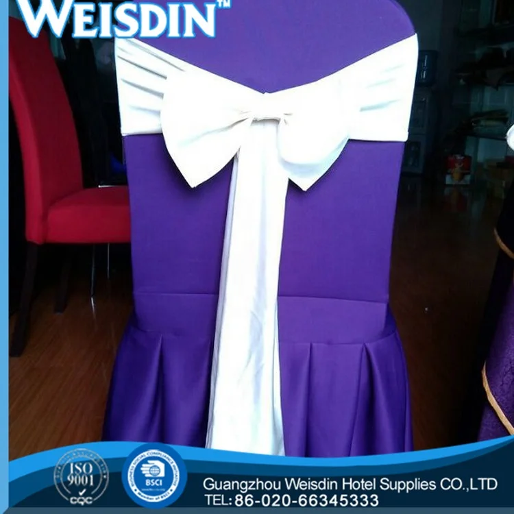 Manufactory Wholesale Polyester Spandex Elastic Stretch chair covers chair sashes for wedding decoration