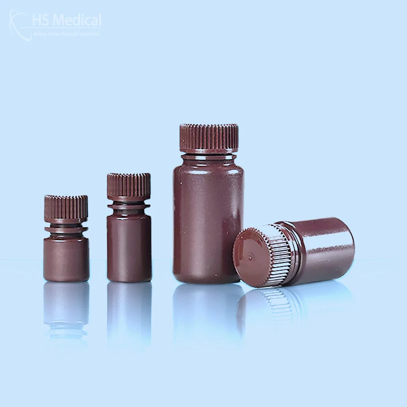 Brown Narrow Mouth Reagent Bottles 8ml 15ml 30ml 60ml 125ml 250ml 500ml Supply For Reagents Manufacturer