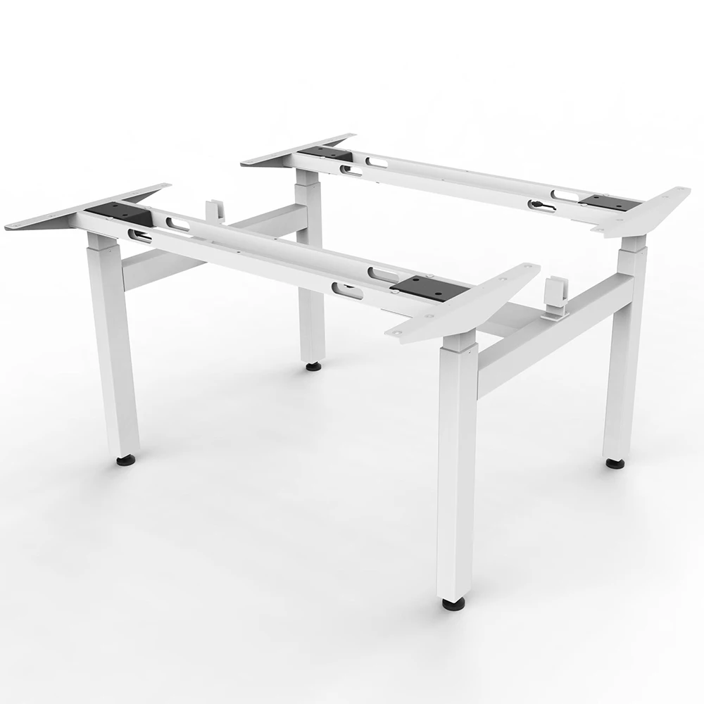 Henglin White Black Love Seat Dual-motor Sit Stand Desk Height Adjustable Standing Desk Frame