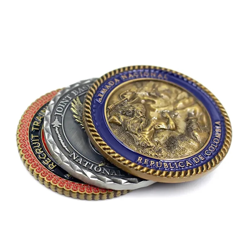 Personalized Crafts Old Copper Brass Collectibles Blank Maker 3D Souvenir Commemorative Metal Silver Gold Custom Challenge Coin