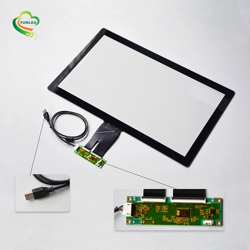 27 inch Capacitive Touch Panel Open Frame Projected Capacitive Touch screen overlay kit